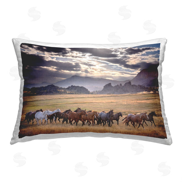 stupell industries PH Burchett | Horse Herd Mountain Scenery