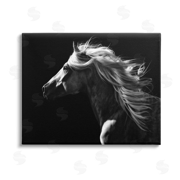 stupell industries PH Burchett | Windblown Stallion Mane Wall Art