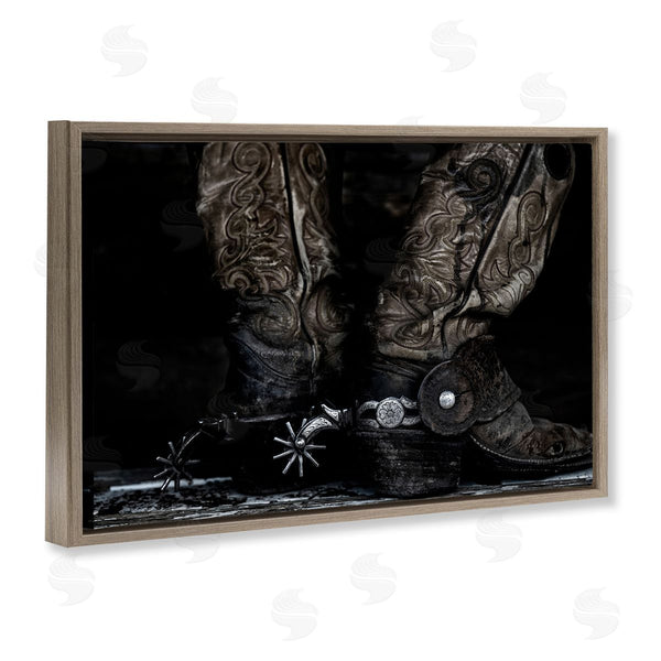 Stupell Industries PHBurchett | Cowboy Boots With Spurs