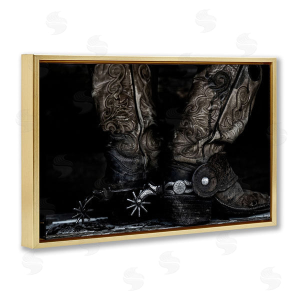 Stupell Industries PHBurchett | Cowboy Boots With Spurs