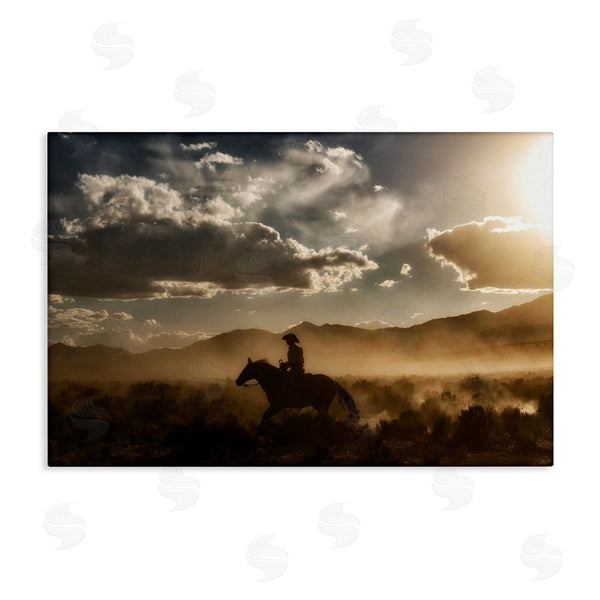 stupell industries PHBurchett | Cowboy Jockey & Shining Sun