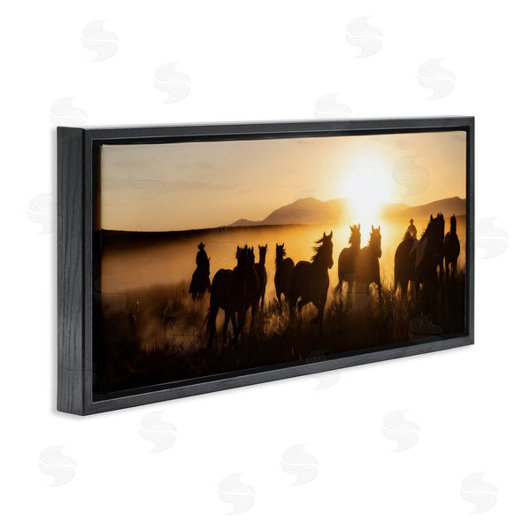 Stupell Industries PHBurchett | Cowboy Silhouettes At Sunset