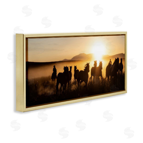 Stupell Industries PHBurchett | Cowboy Silhouettes At Sunset