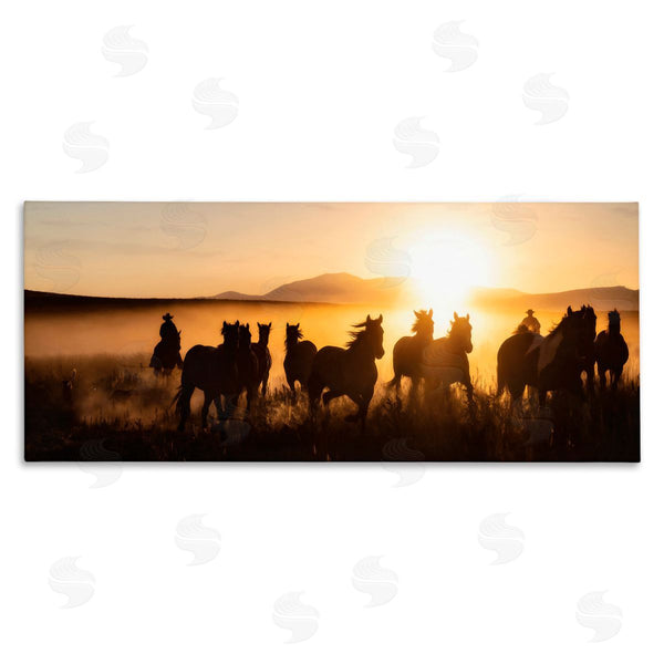 stupell industries PHBurchett | Cowboy Silhouettes at Sunset
