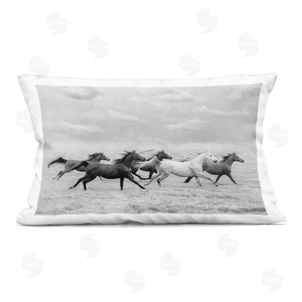 stupell industries PHBurchett | Galloping Horse Herd Printed Throw Pillow