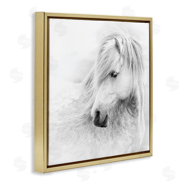 Stupell Industries PHBurchett | Gazing White Toned Horse