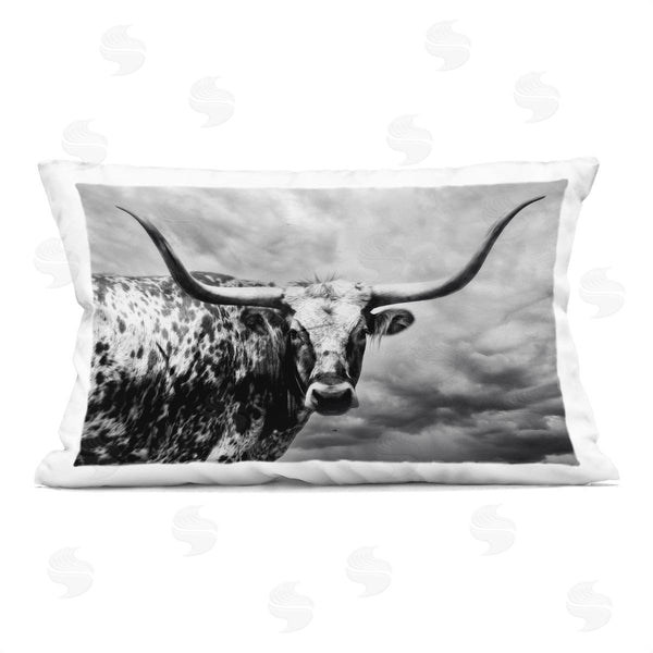 stupell industries PHBurchett | Spotted Longhorn over Clouds Printed Throw Pillow