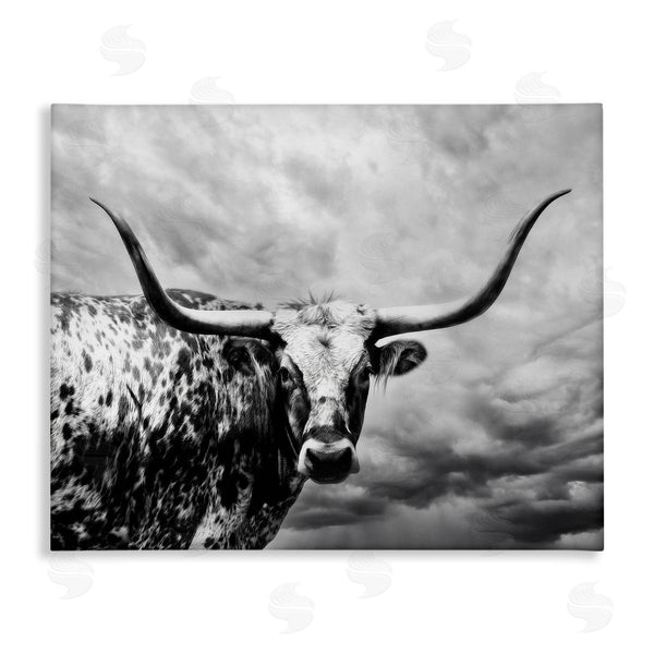 stupell industries PHBurchett | Spotted Longhorn over Clouds