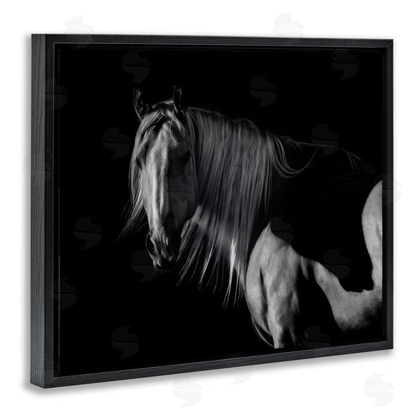 Stupell Industries PHBurchett | Stoic Horse In Dark Lighting