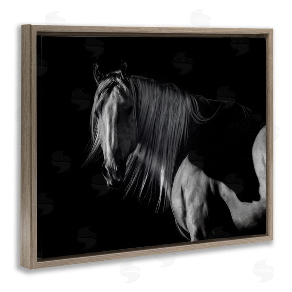 Stupell Industries PHBurchett | Stoic Horse In Dark Lighting