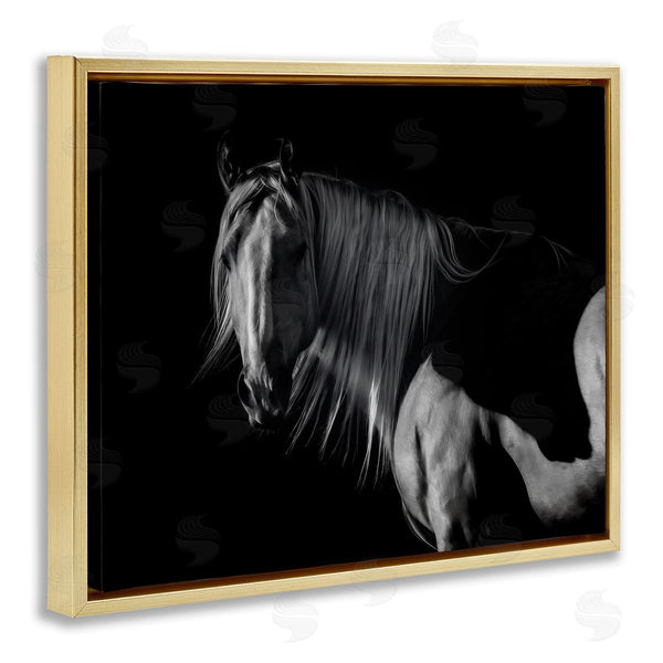 Stupell Industries PHBurchett | Stoic Horse In Dark Lighting