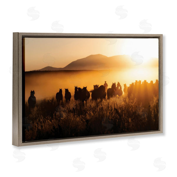 Stupell Industries PHBurchett | Sun Bleached Cowboy & Horses