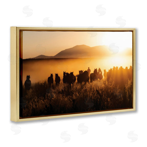 Stupell Industries PHBurchett | Sun Bleached Cowboy & Horses