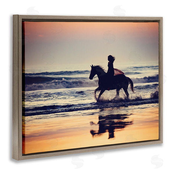 Stupell Industries PHBurchett | Sunset Beach Horseback Rider