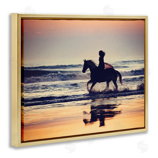 Stupell Industries PHBurchett | Sunset Beach Horseback Rider