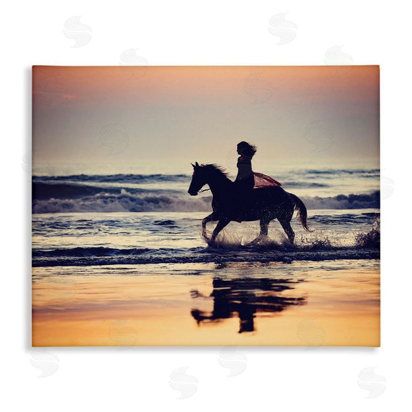 stupell industries PHBurchett | Sunset Beach Horseback Rider