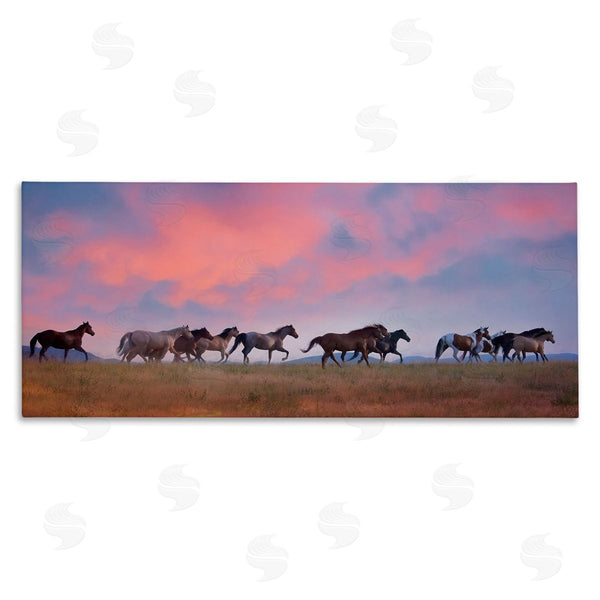 stupell industries PHBurchett | Wild Horses at Sunset Wall Art