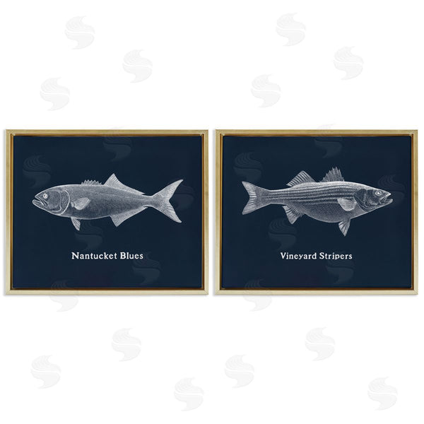 Stupell Industries Phillipa Katz | Harbor Fish Phrases