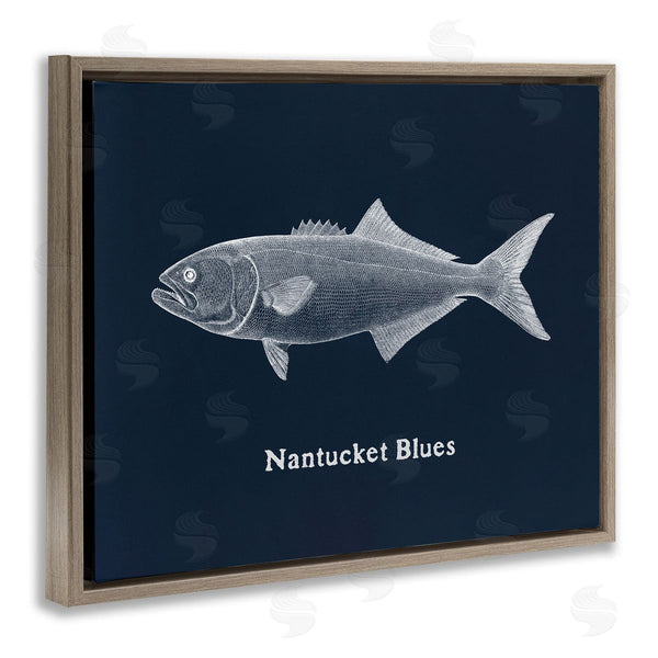 Stupell Industries Phillipa Katz | Nantucket Blues Fish