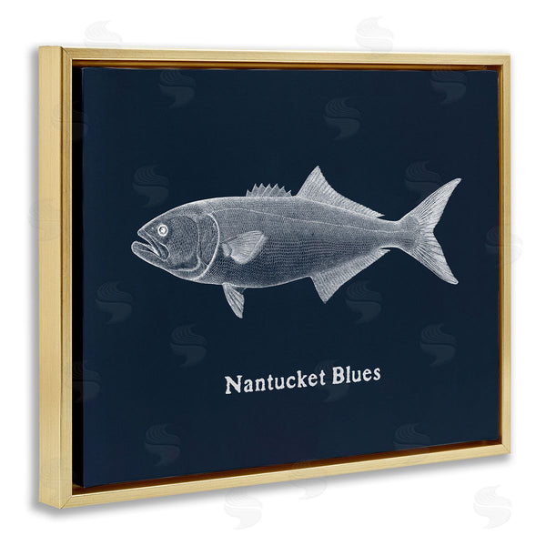Stupell Industries Phillipa Katz | Nantucket Blues Fish