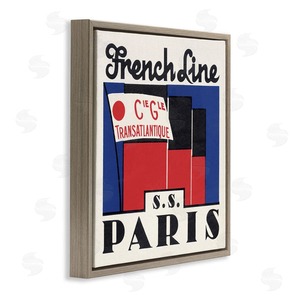 Stupell Industries Phillipa Katz | SS Paris Vintage Banner Wall Art