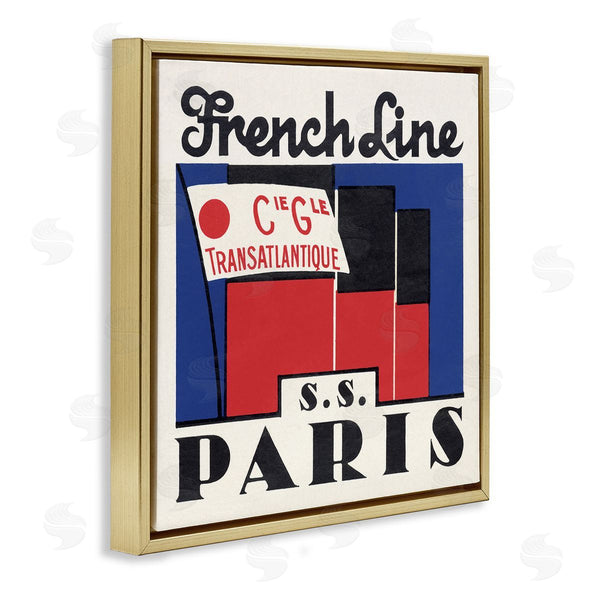 Stupell Industries Phillipa Katz | SS Paris Vintage Banner Wall Art