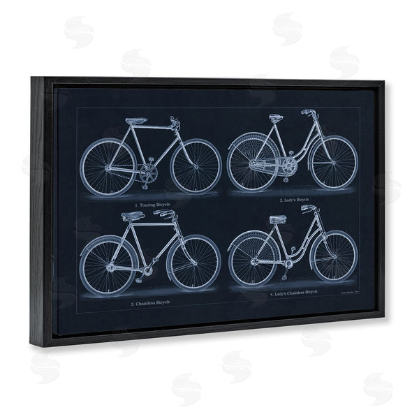 Stupell Industries Phillipa Katz | Traditional Bicycle Styles Diagram