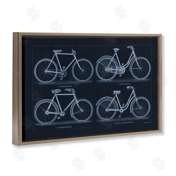 Stupell Industries Phillipa Katz | Traditional Bicycle Styles Diagram