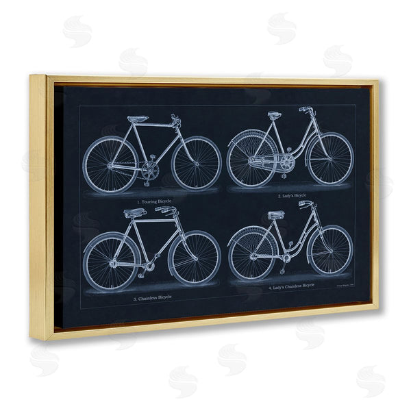 Stupell Industries Phillipa Katz | Traditional Bicycle Styles Diagram