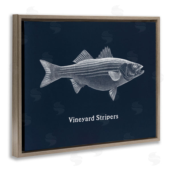Stupell Industries Phillipa Katz | Vineyard Stripers Fish
