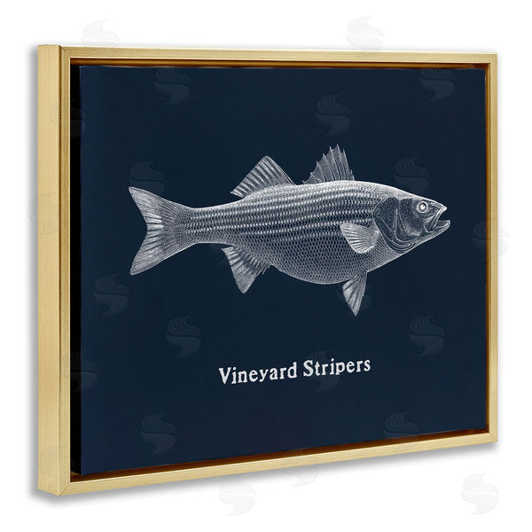 Stupell Industries Phillipa Katz | Vineyard Stripers Fish