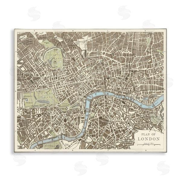 stupell industries Phillipa Katz | Vintage Blueprint Plant of London