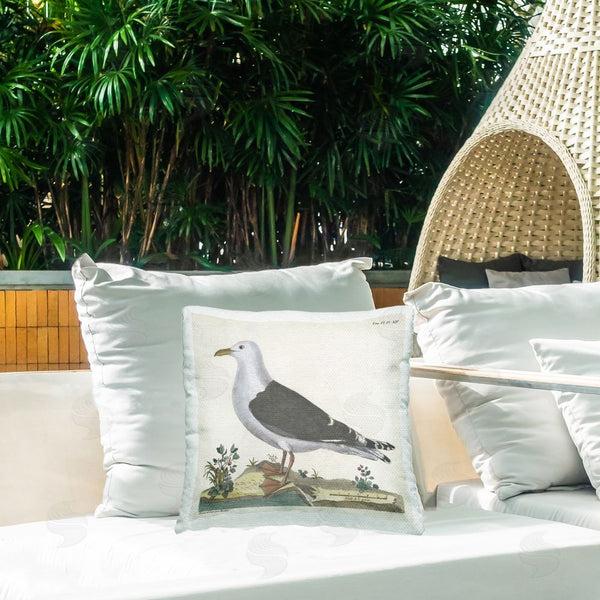 Stupell Industries Phillipa Katz | Vintage Seagull Study Diagram Printed Throw Pillow