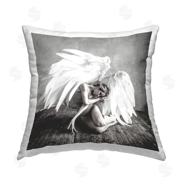 stupell industries PhotoINC. Studio | Spiritual Angel Woman Printed Throw Pillow