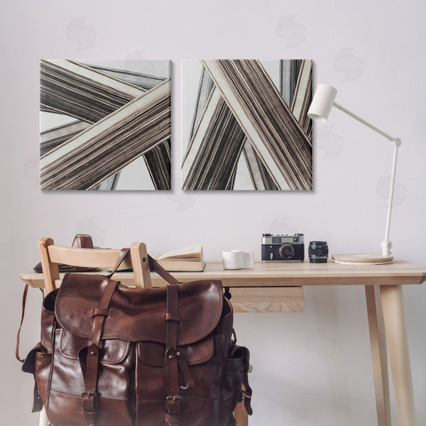 Stupell Industries PI Studio | Industrial Linear Crisscross Wall Art