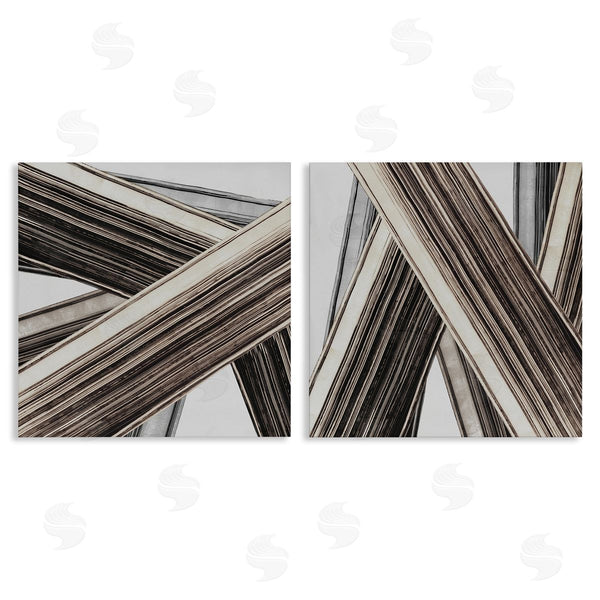 stupell industries PI Studio | Industrial Linear Crisscross Wall Art