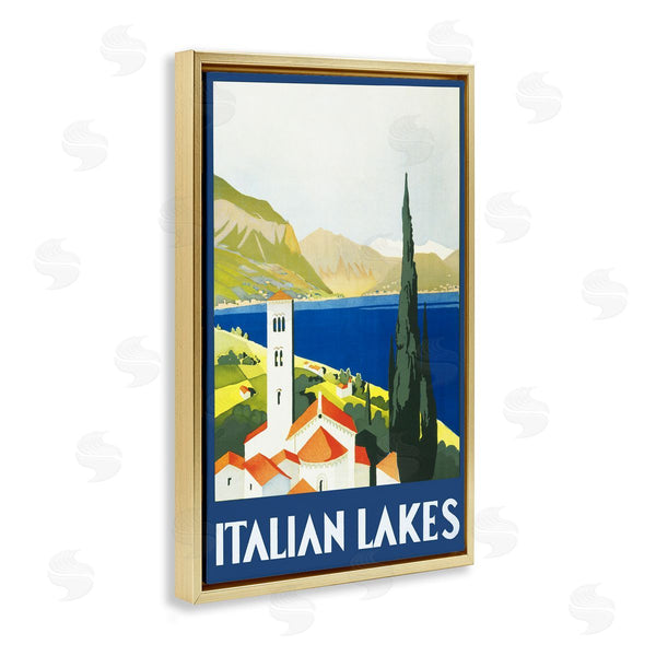 Stupell Industries PIDDIX | Italian Lakes Retro Scenery