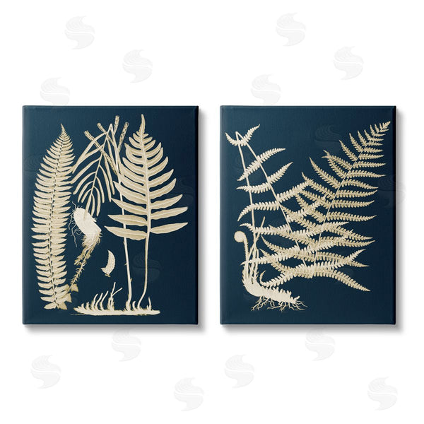 stupell industries Piddix | Modern Layered Vegetation Natural Leaves Wall Art