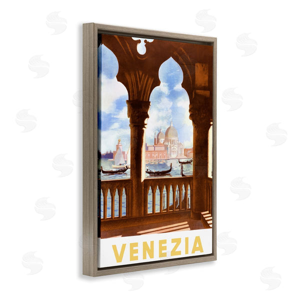 Stupell Industries PIDDIX | Venezia Architecture With Boats View