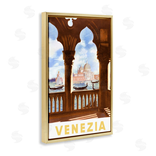 Stupell Industries PIDDIX | Venezia Architecture With Boats View