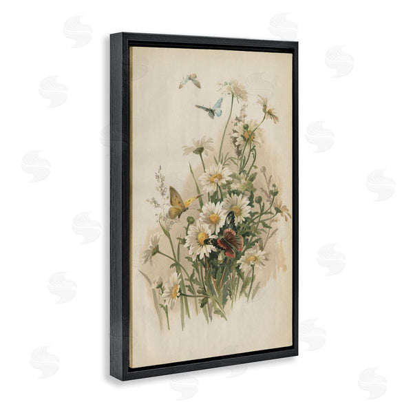 Stupell Industries PIDDIX | Vintage Daisies & Butterflies