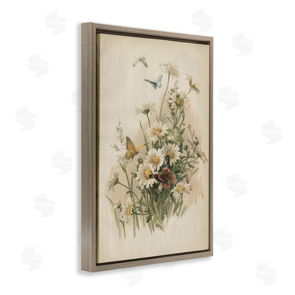 Stupell Industries PIDDIX | Vintage Daisies & Butterflies
