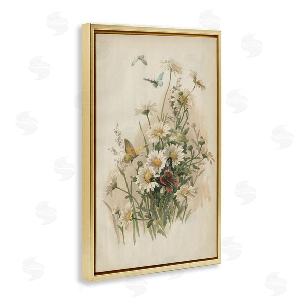 Stupell Industries PIDDIX | Vintage Daisies & Butterflies