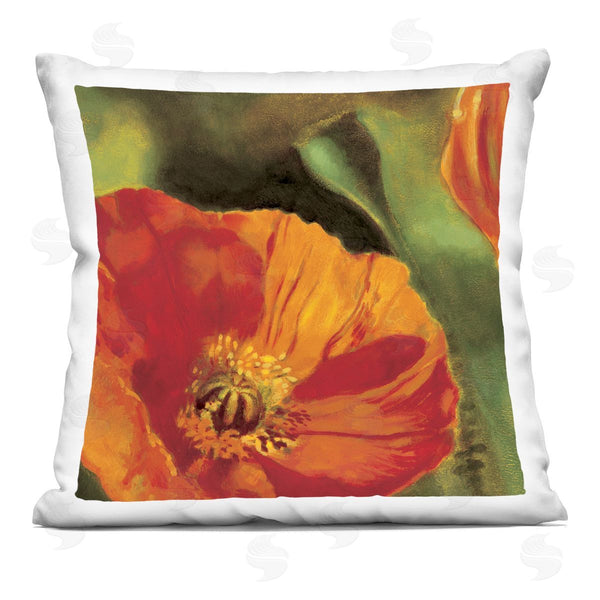 stupell industries Pierre Viollet | Poppy Flower Blooming Nature Printed Throw Pillow