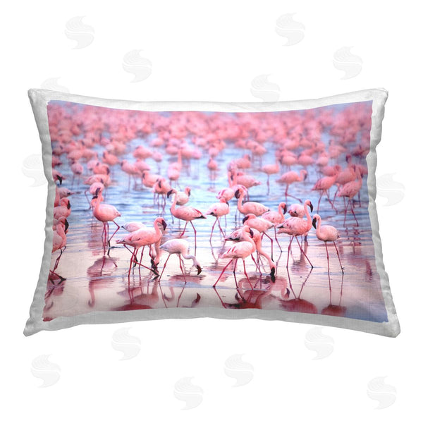 stupell industries Pink Sherbet Photography | Flamingo Flock on Beach