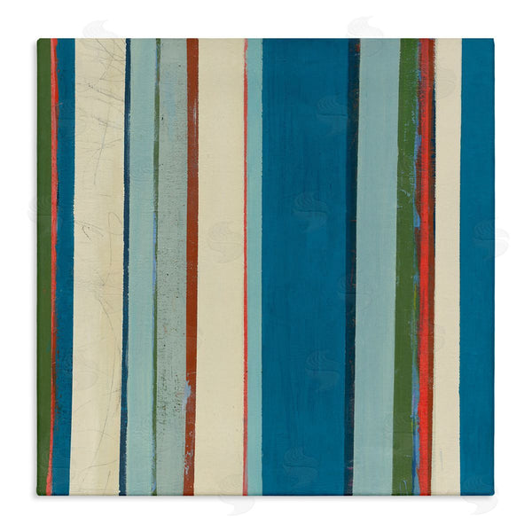 stupell industries Pippin Schupbach | Asymmetrical Blue Stripes
