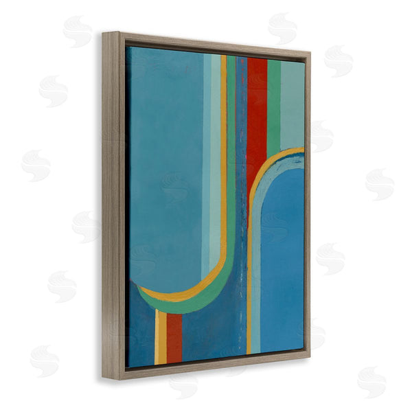 Stupell Industries Pippin Schupbach | Blue And Red Arches