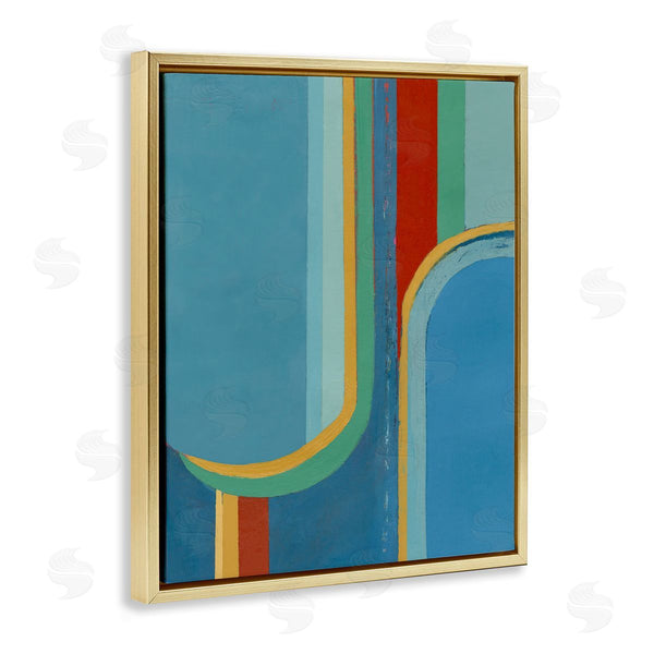 Stupell Industries Pippin Schupbach | Blue And Red Arches