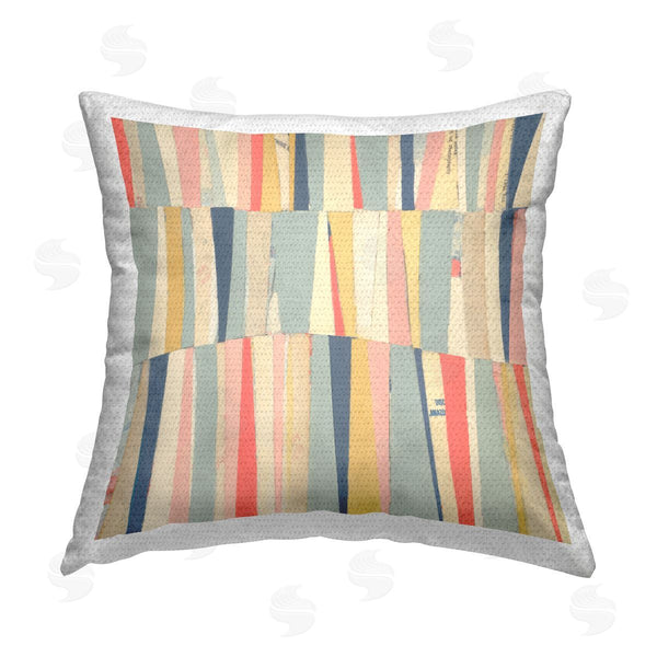 Stupell Industries Pippin Schupbach | Pastel Linear Abstraction Printed Throw Pillow