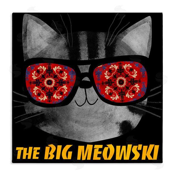 stupell industries Planet Cat by Angie Rozelaar | Big Meowski Movie Parody